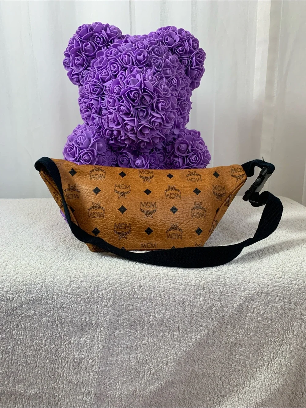 GUC MCM Vintage Cognac Visetos Fanny Pack